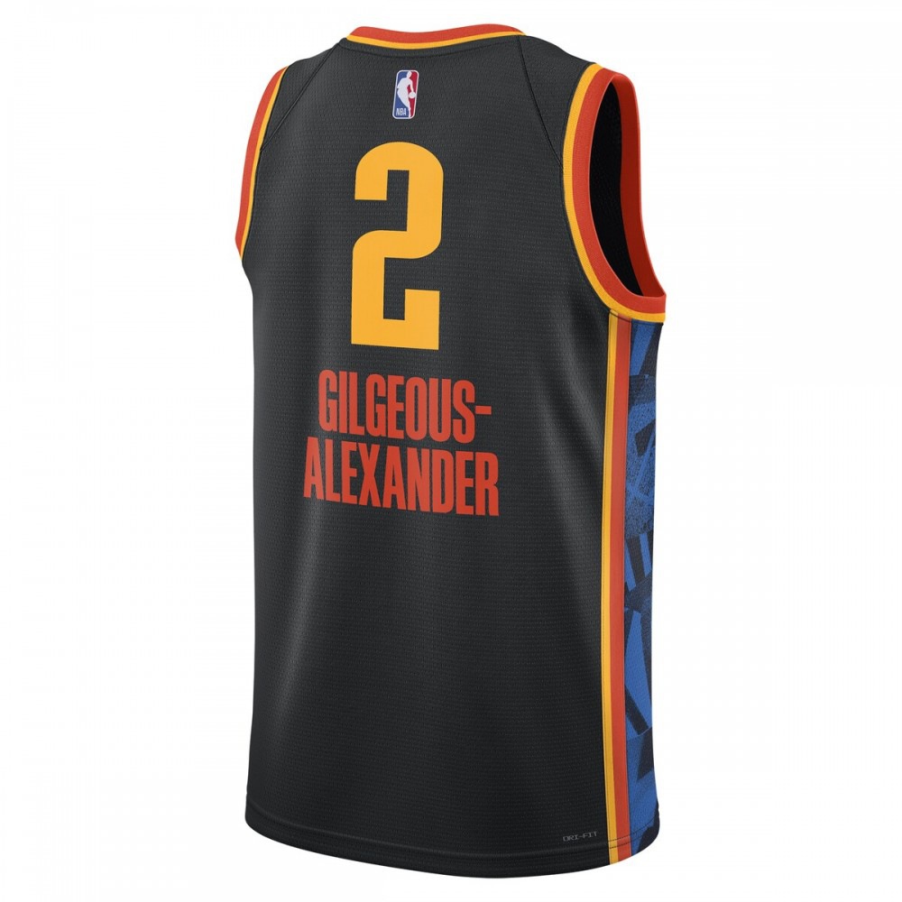 Shai Gilgeous-Alexander Oklahoma City Thunder Unisex 2024/25 Swingman Player Jersey - City Edition - Black-Pro Kit Vault | Brand New 26/27 Sports Jerseys